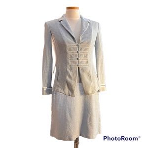 St. John evening 2piece paillette jacket & skirt suit.